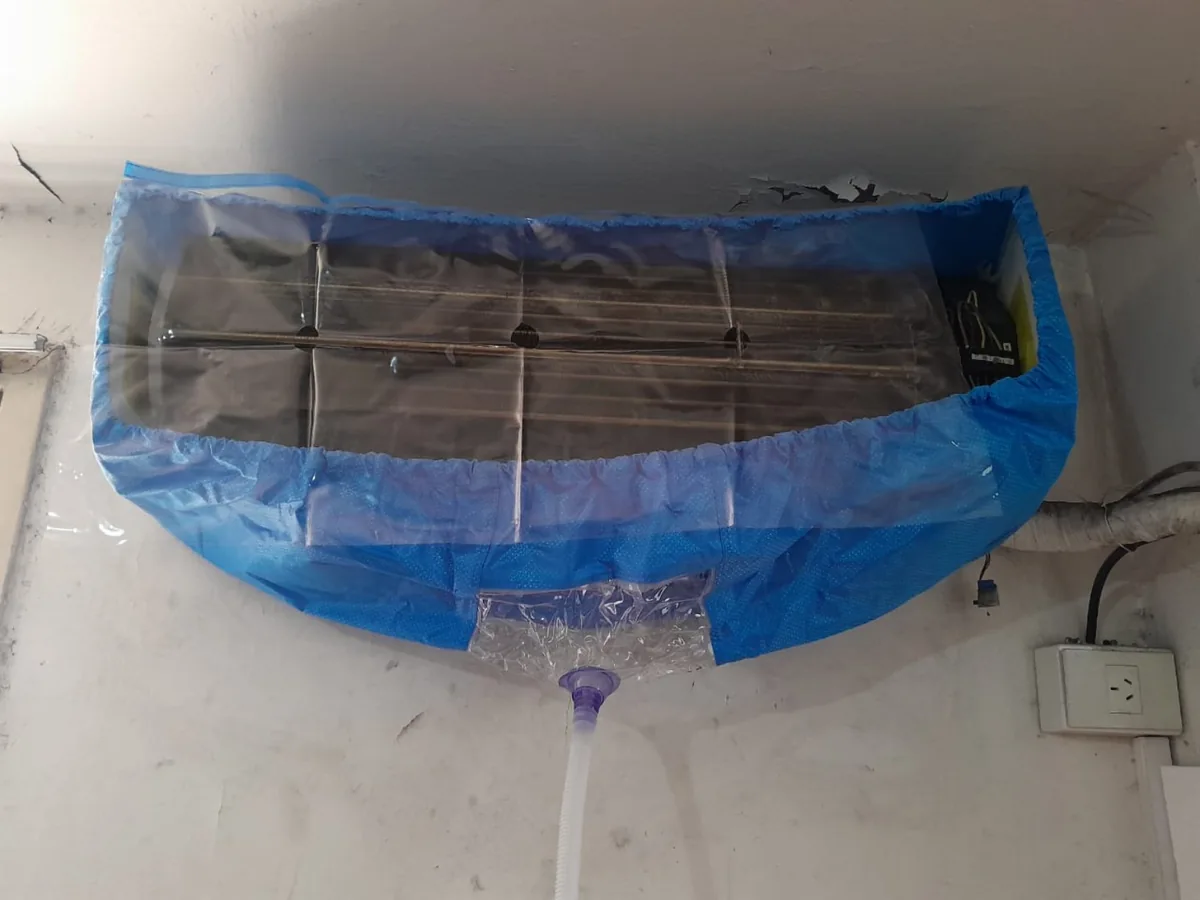 Sanitización de aire acondicionado